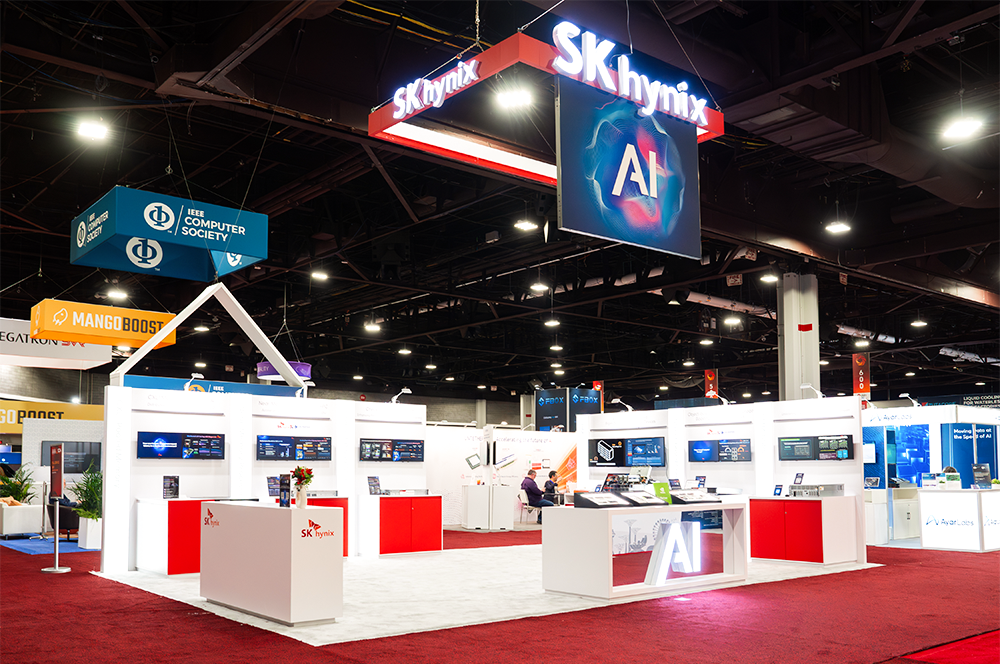 SK hynix showcasing its advanced memory solutions for AI and high-performance computing (HPC) at Supercomputing 2024 (SC24) in Atlanta, the U.S., held from November 17–22, 2024